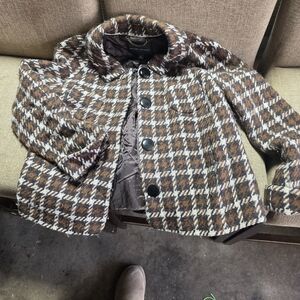 Banana Republic Brown Houndstooth Jacket